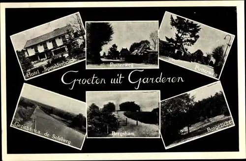 Ak Garderen Gelderland, Hotel Speulderbosch, Putterweg, Bergsham, Bosgezicht