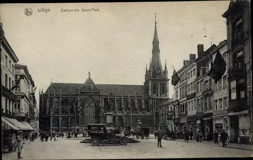 Ak Liège Lüttich Wallonien, Cathedrale Saint Paul