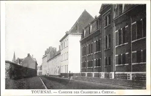 Ak Tournai Wallonien Hennegau, Caserne des Chasseurs a cheval