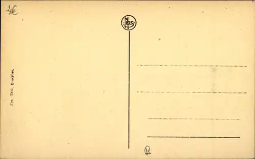 Ak Waterloo Wallonisch Brabant, vue générale de Belle Alliance, Café Restaurant