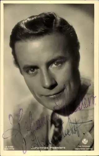 Ak Schauspieler Johannes Heesters, Portrait