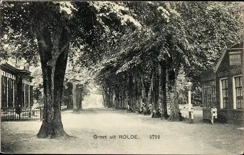 Ak Rolde Drenthe Niederlande, Straßenpartie