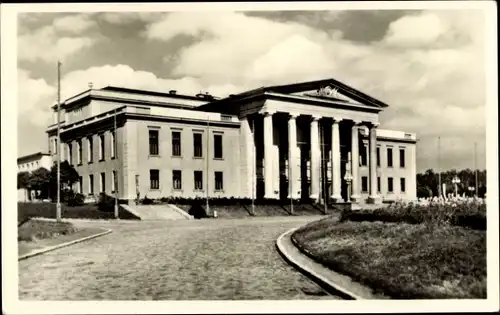 Ak Karl Marx Stadt Chemnitz in Sachsen, Kulturpalast der Werktätigen, Außenansicht