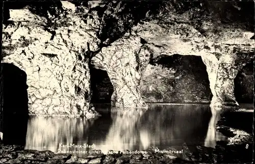 Ak Rabenstein Chemnitz Sachsen, Rabensteiner unterirdischer Felsendom, Marmorsaal
