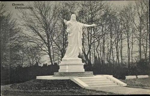 Ak Chemnitz, Christusstatue