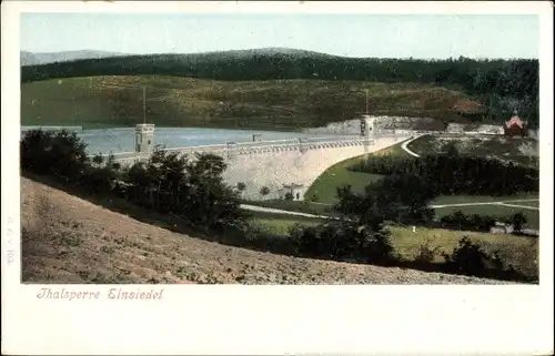 Ak Einsiedel Chemnitz, Talsperre