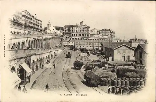 Ak Algier Alger Algerien, les Quais