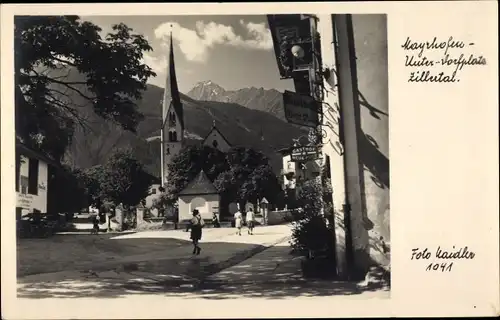 Ak Mayrhofen im Zillertal Tirol, Unterer Vorplatz