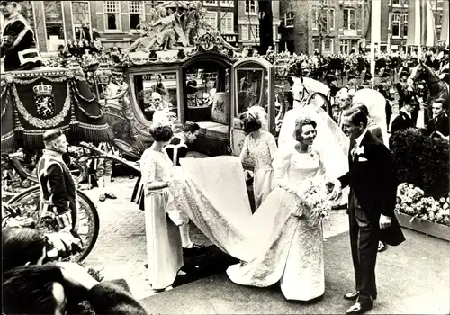 Ak Prinzessin Beatrix der Niederlande, Claus von Amsberg, Huwelijk 1966
