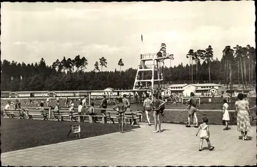 Ak Plauen im Vogtland, Stadion, Freibad