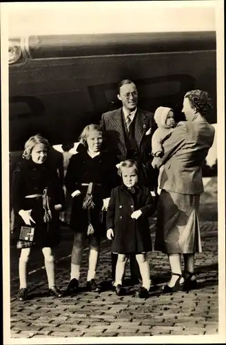Ak Niederländisches Königshaus, Juliana der Niederlande, Prinz Bernhard, Soesterberg 1948