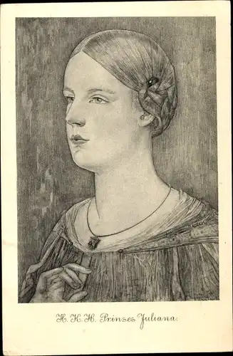 Ak Niederländisches Königshaus, Prinzessin Juliana, Portrait