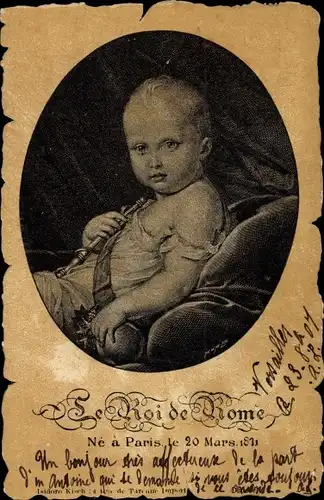 Ak Roi de Rome, Napoleon II., Portrait 1811