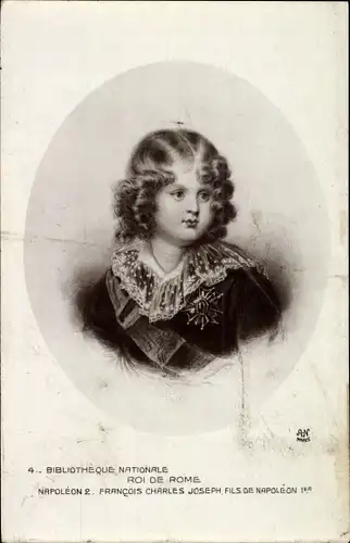 Ak Roi de Rome, Napoleon II., Portrait