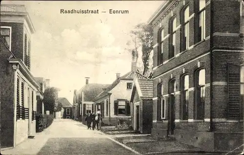 Ak Eenrum Groningen, Raadhuisstraat