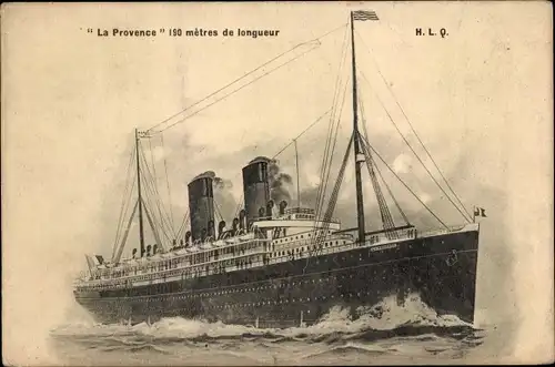 Ak Paquebot La Provence, CGT