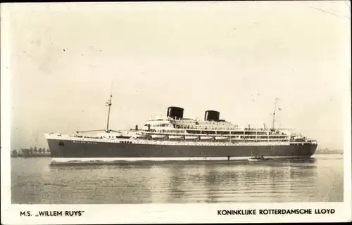 Ak MS Willem Ruys, Koninklijke Rotterdamsche Lloyd