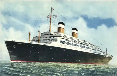 Ak Dampfschiff Independence, American Export Lines
