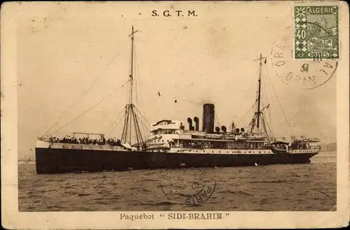 Ak Paquebot Sidi Brahim, SGTM, Dampfer