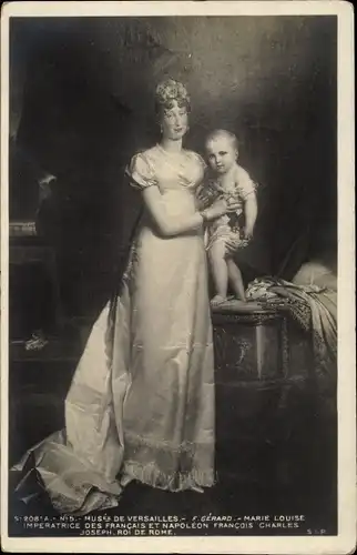 Künstler Ak Gerard, F., Marie Louise et le Roi de Rome