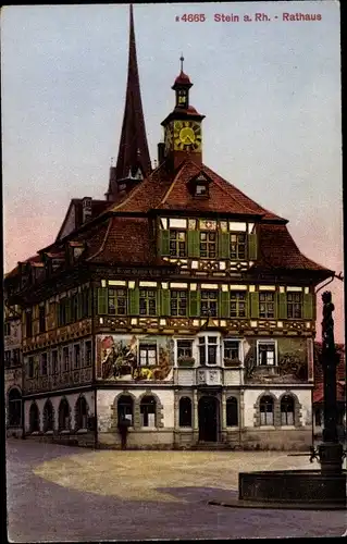 Ak Stein am Rhein Kanton Schaffhausen, Rathaus