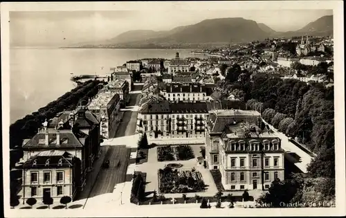 Ak Neuchâtel Neuenburg Stadt, Quartier de l'Est