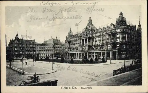 Ak Köln am Rhein, Domplatz