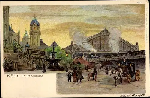 Litho Köln am Rhein, Hauptbahnhof
