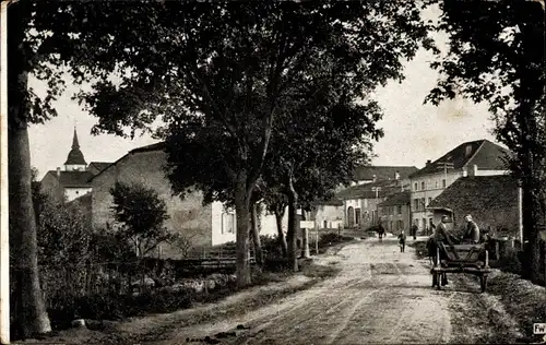 Ak Avricourt Elfringen Lothringen Moselle, Straße nach Mulsach