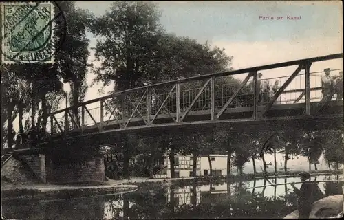 Ak Hœnheim Bas-Rhin, Partie am Kanal