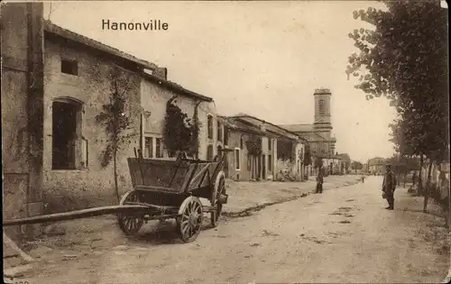 Ak Hanonville Meurthe et Moselle, Straßenpartie