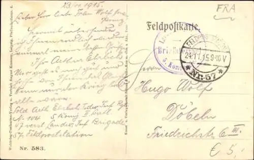 Ak Pontgivart Auménancourt Aisne, Straßenpartie, Soldaten