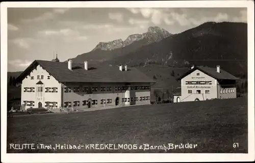 Ak Reutte in Tirol, Heilbad Kreckelmoos d. Barmh. Brüder