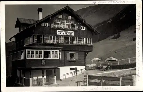 Ak Riezlern Mittelberg Vorarlberg, Café und Pension Stefanie