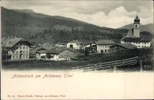 Ak Achenkirch am Achensee Tirol, Teilansicht