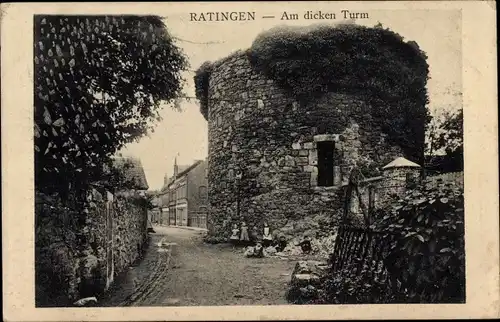 Ak Ratingen Nordrhein Westfalen, Partie am dicken Turm