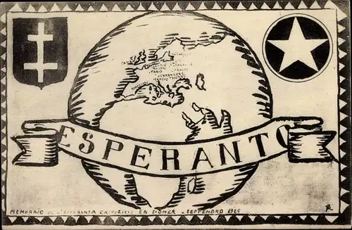Ak Esperanto, Esperanta Ekspozicio en Saint Omer Pas de Calais, 1925