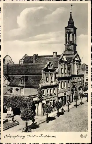 Ak Kluczbork Kreuzburg Oberschlesien, Rathaus