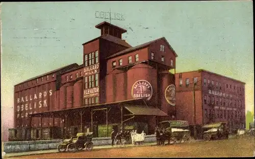 Ak Louisville Kentucky USA, Ballard & Ballard Co., Obelisk Flour