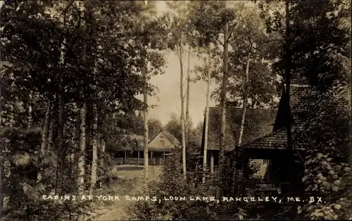 Foto Ak Rangeley Maine USA, Cabins at York Camps, Loon Lake