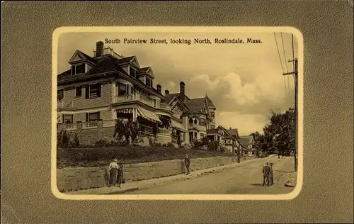 Passepartout Ak Roslindale Massachusetts USA, South Fairway Street, looking North