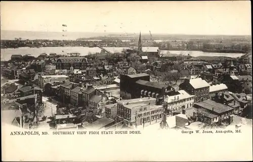 Ak Annapolis Maryland USA, Southerly view from State House Dome