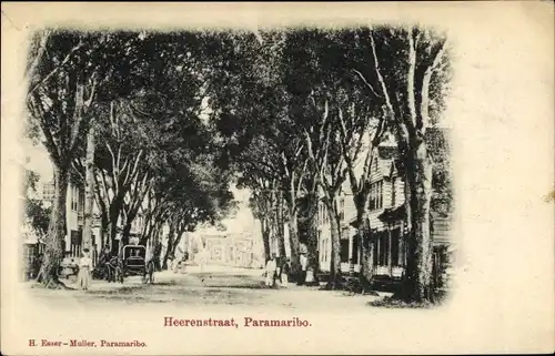Ak Paramaribo Suriname, Heerenstraat