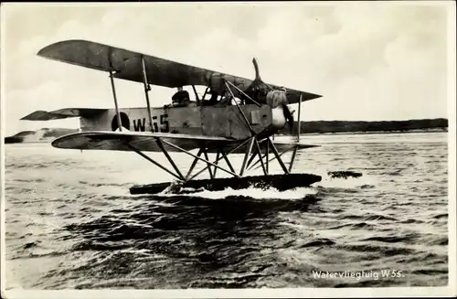 Ak KM Watervliegtuig W 55, Niederländisches Wasserflugzeug, Biplan