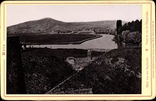 Kabinettfoto Metz Moselle, Blick von der Esplanade