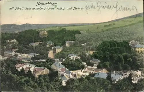 Ak Neuwaldegg Wien 17 Hernals, Fürstlich Schwarzenbergsches Schloss, Meierei