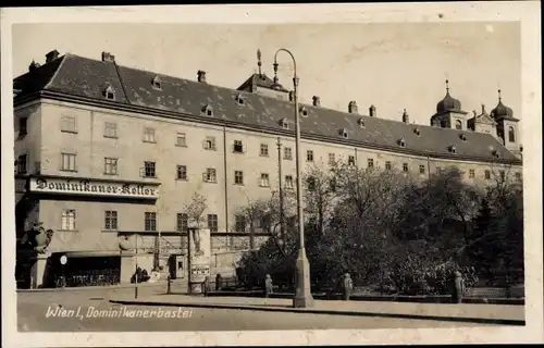 Foto Ak Wien 1. Innere Stadt Österreich, Dominikanerbastei, Gasthaus Dominikaner Keller