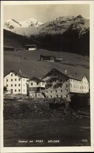 Foto Ak Sölden in Tirol, Gasthof zur Post