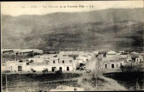 Ak Taza Marokko, Vue Partielle de la Nouvelle Ville