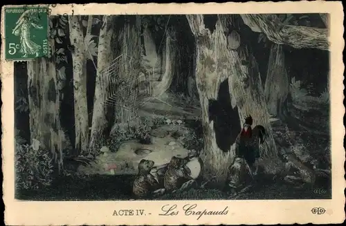 Ak Theaterszene, Acte IV, Les Crapauds